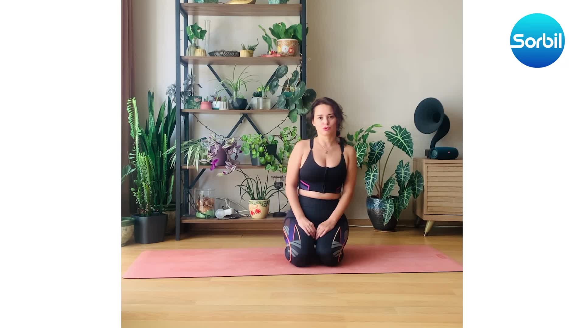 1- nefes ve yumuşak bir vinyasa yoga akışı