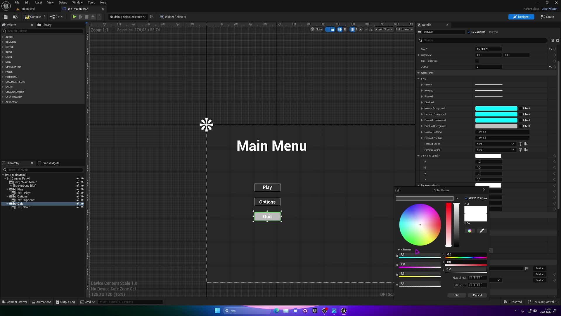 14- Unreal Engine User Interface - 2