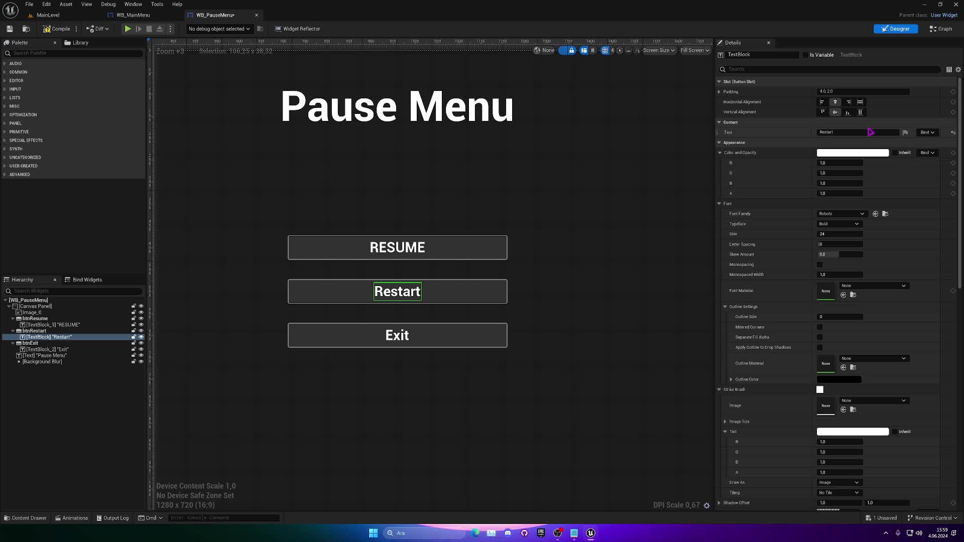 16- Unreal Engine User Interface - 4