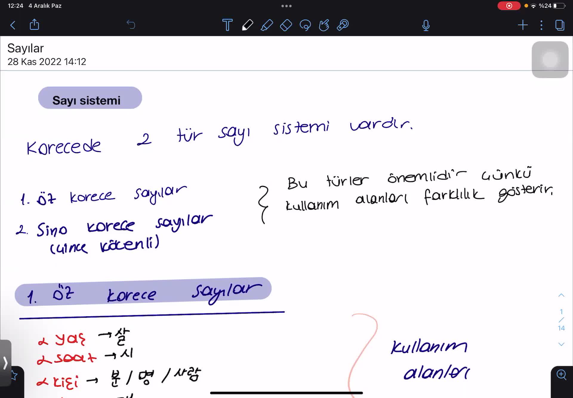 5. Korece Sayı Sistemleri Öz Korece Sayılar Ve Kullanım Alanları