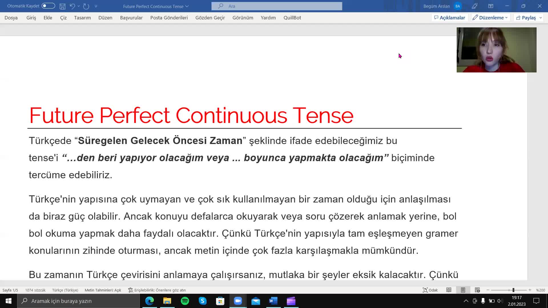 6. Future Perfect Continuous Tense