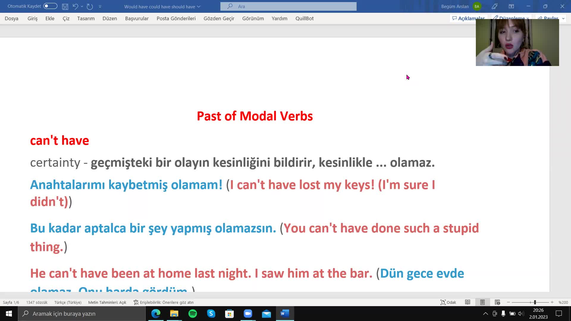 7. Past of Modals (Could-Would-Should-Must-May...Have Done)